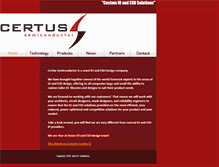 Tablet Screenshot of certus-semi.com